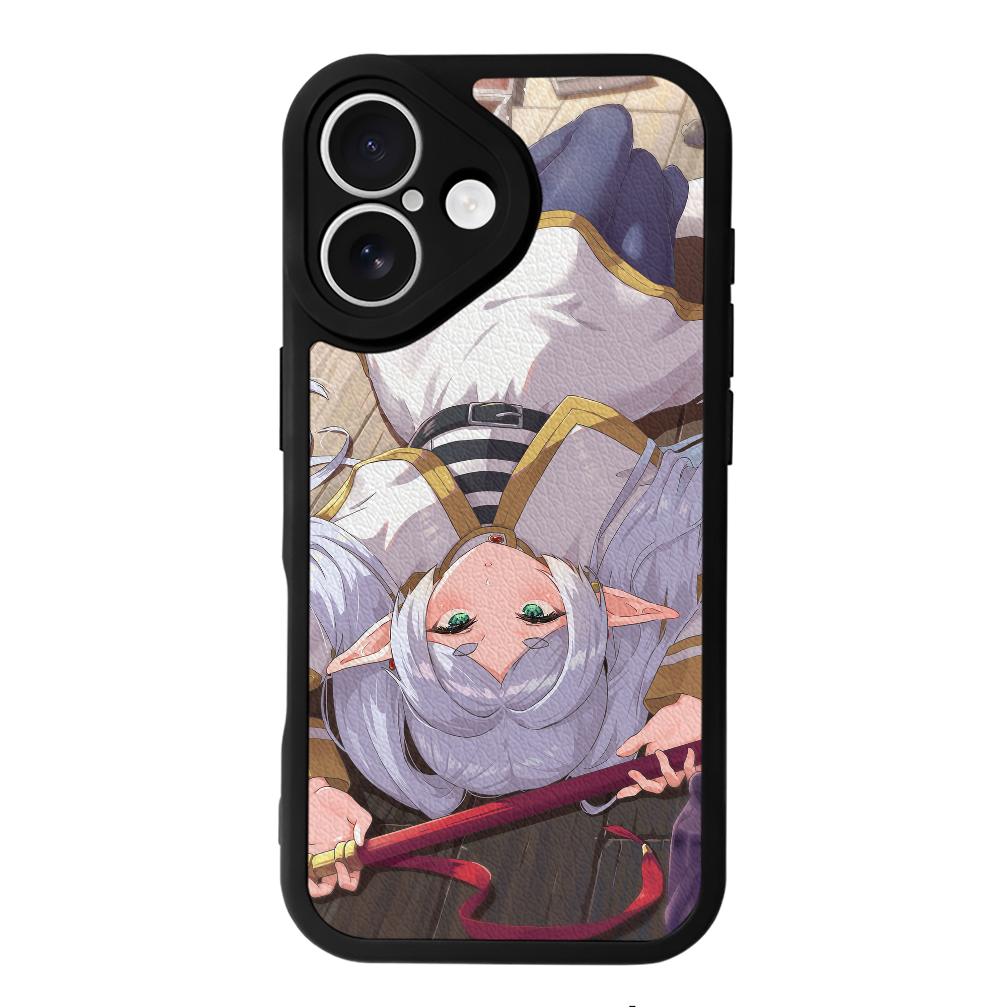 （画像用） 葬送のフリーレン Frieren 【iPhone 16シリーズ対応】シリコンスマホケース（レザー調） 材質：シリコン